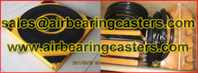 Modular air bearing systems are designed to handle machinery