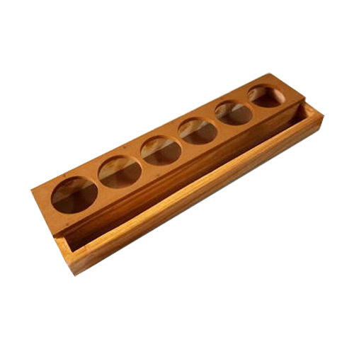 Staining Rack Wooden , 6 Hole