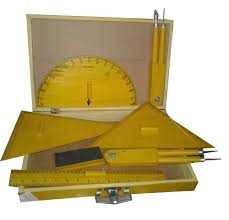 Geometrical Instrument Box Wooden