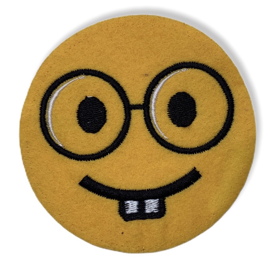 Supply of Happy Face Embroidered Patches
