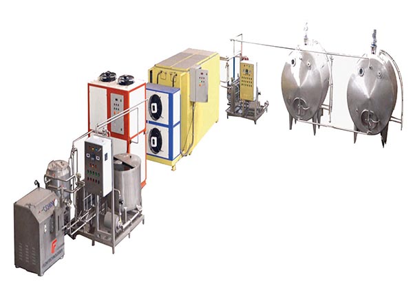 Dairy processing plant machinery