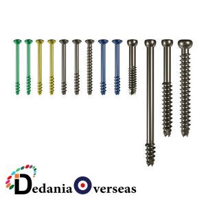 orthopedic / surgical implants ( BONE SCREW ) At Rock Bottom price. inquire on ( dedania@gmail.com )