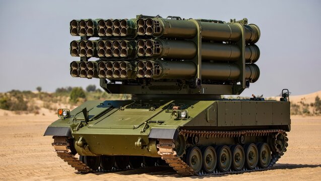 Multi -Barrel Missile Launcher Available For Export.