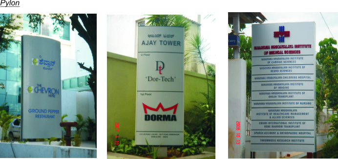 pylon signages
