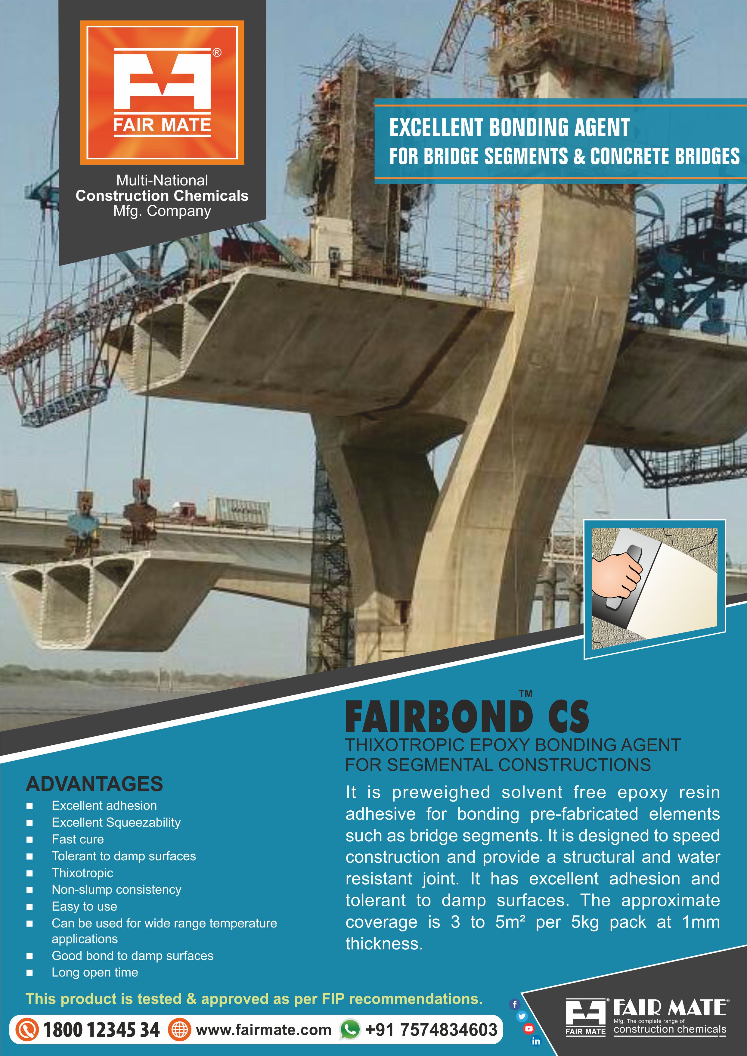 FAIRBOND CS (THIXOTROPIC EPOXY BONDING AGENT FOR SEGMENTAL CONSTRUCTIONS)