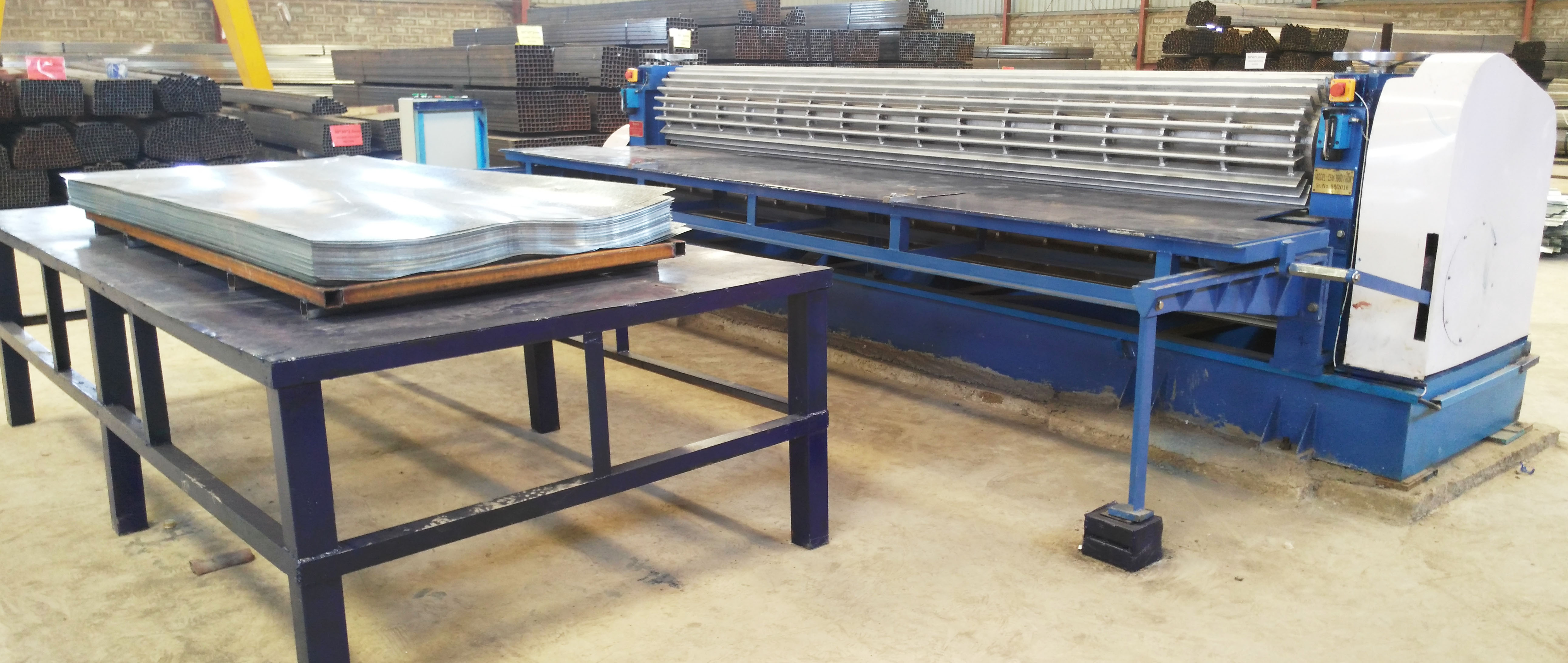 ALUMINUM SHEET CORRUGATION MACHINE