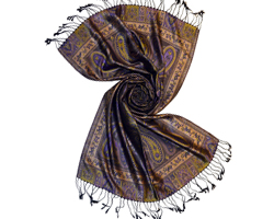 Premium 100% Silk Jacquard Shawl Scarf