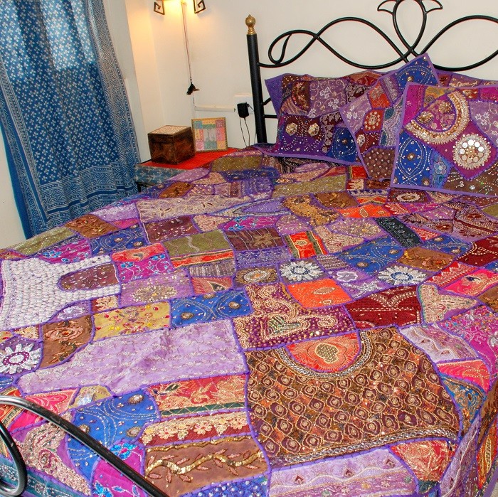 patch work bed sheet