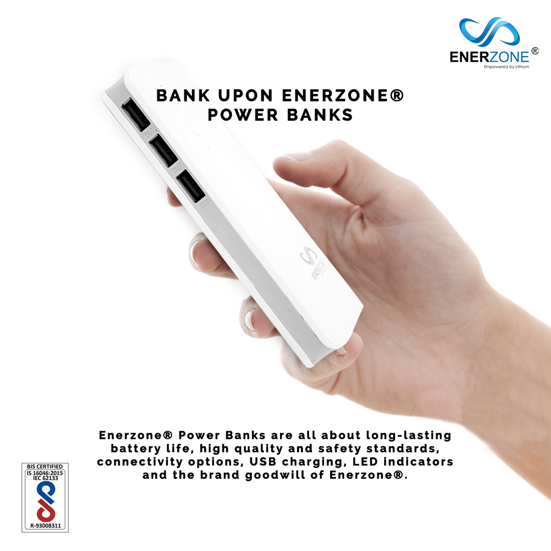 ENERZONE® V9 10,000mAh Power Bank