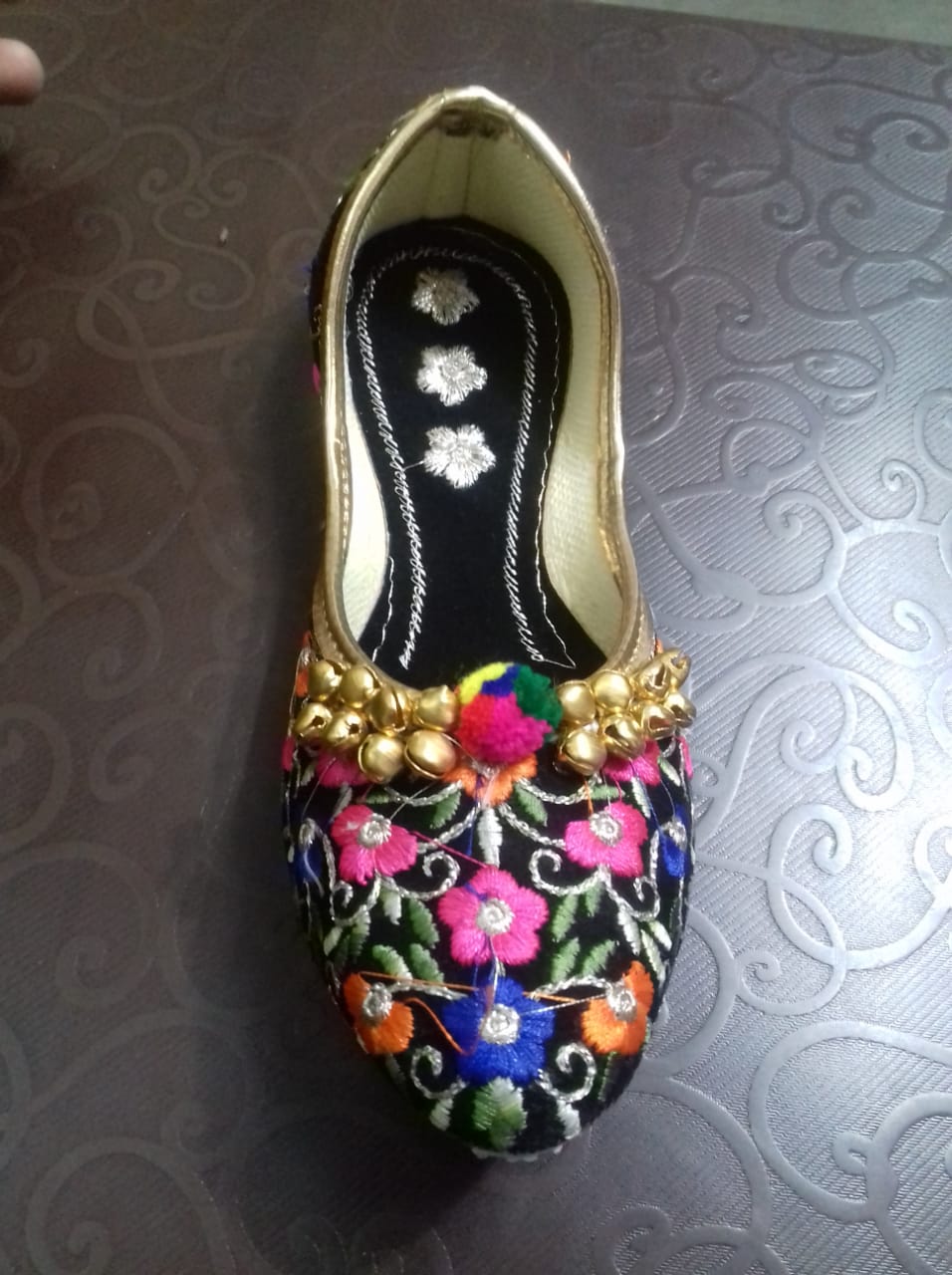 Kids embroidery  foot wear