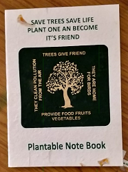 Plantable Seed Paper Notebook