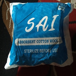 Absorbent cotton wool