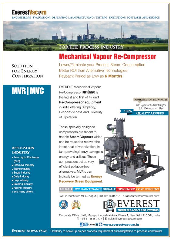 MECHANICAL VAPOR RE COMPRESSOR