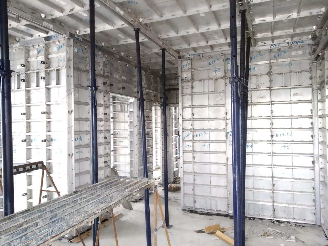 Aluminium Formwork, Aluminium Shuttering, Scaffolding, Wind Screens and Decking System.