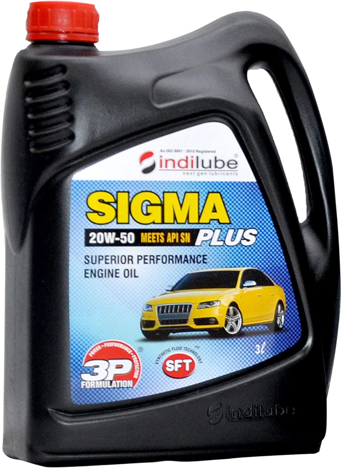 INDILUBE SIGMA PLUS 20W50 Synthetic Petrol Engine Oil for all Petrol Cars (3 Liters)