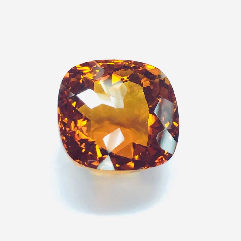 Citrine Cushion Checkerboard 