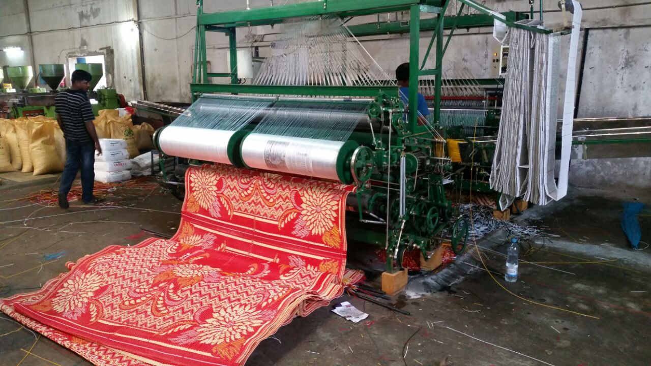Mat weaving machines