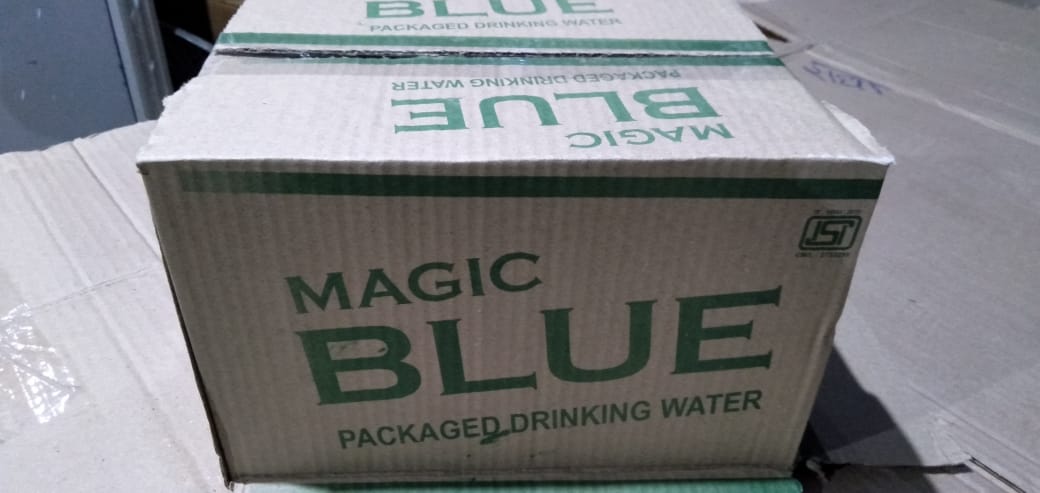 CORRUGATED BOX FOR 250 ML WATER BOTTLE