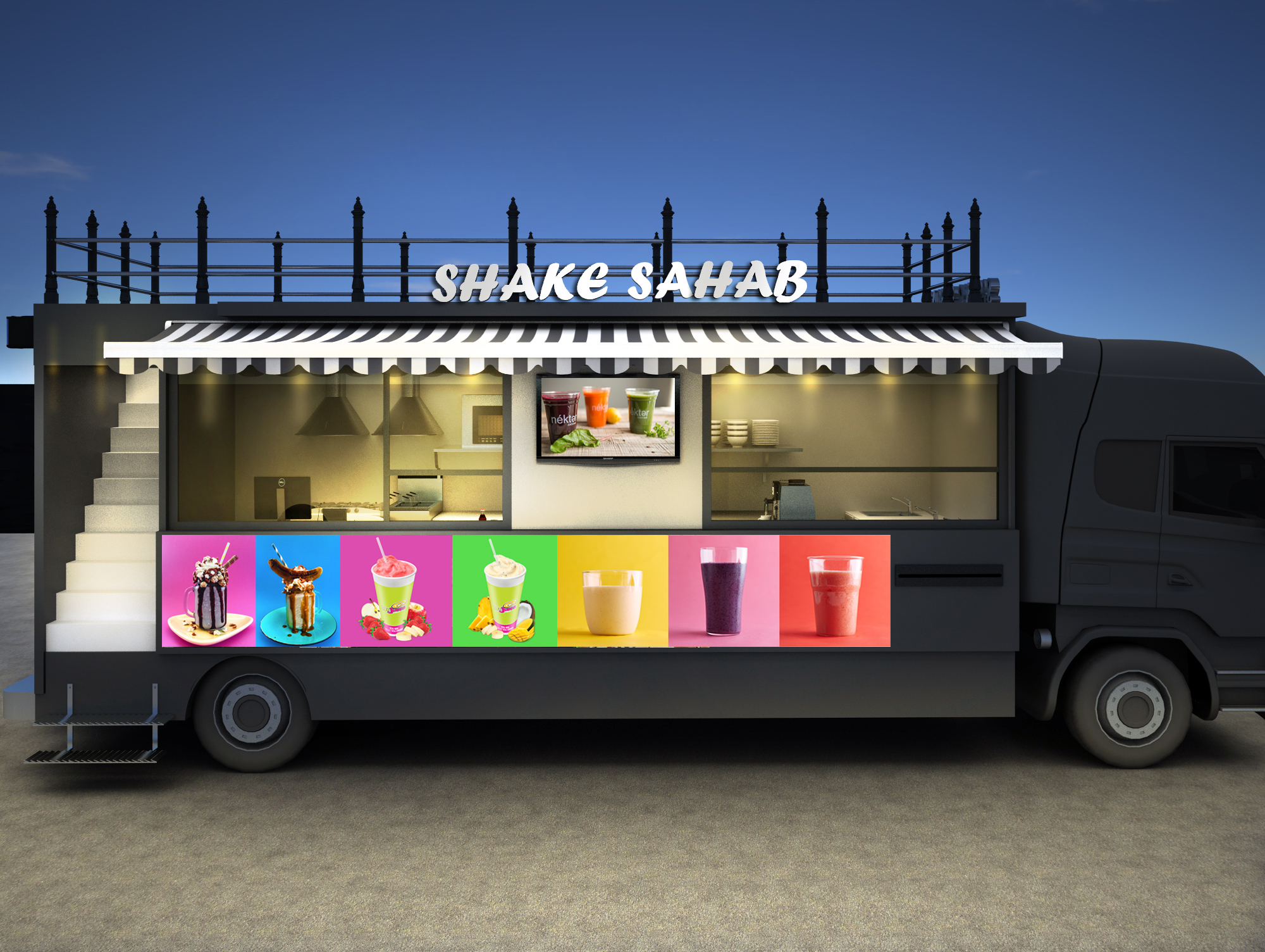 DUAL FLOOR FOOD TRUCK