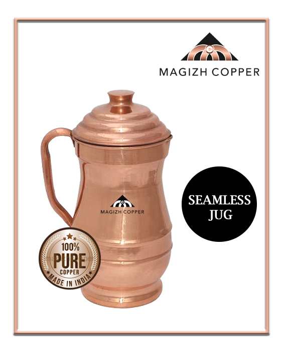 Copper Maharaja Jug - 1.2ltrs