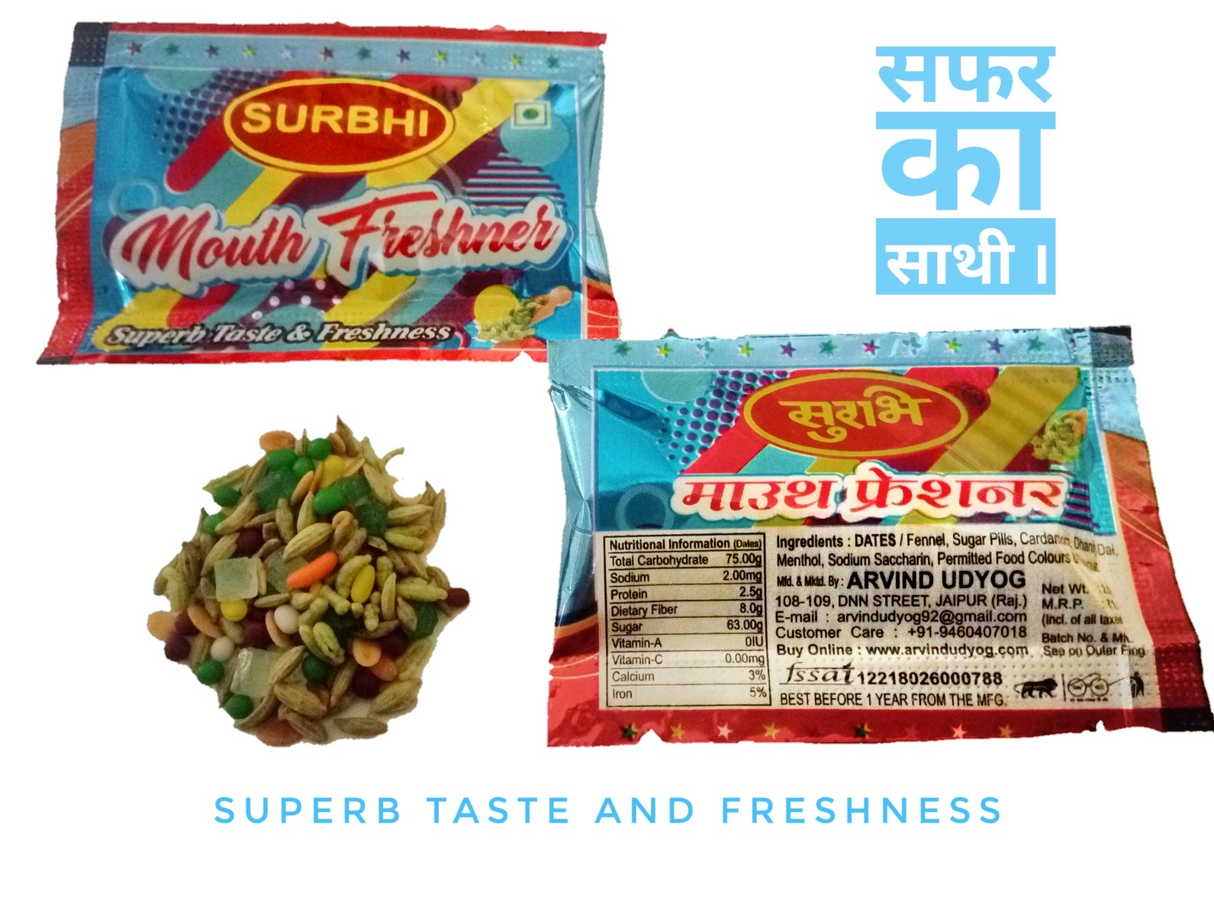 Mukhwas mouth freshener Jambo Pack with mint very refreshing