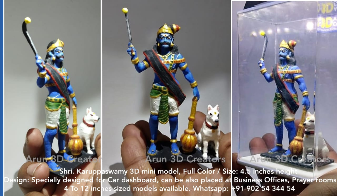 Shri Karuppaswamy 3D Miniature model