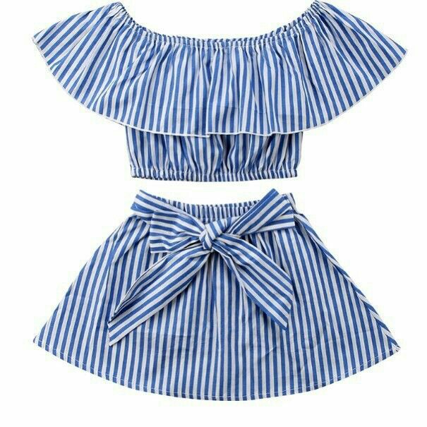 kids skirt top