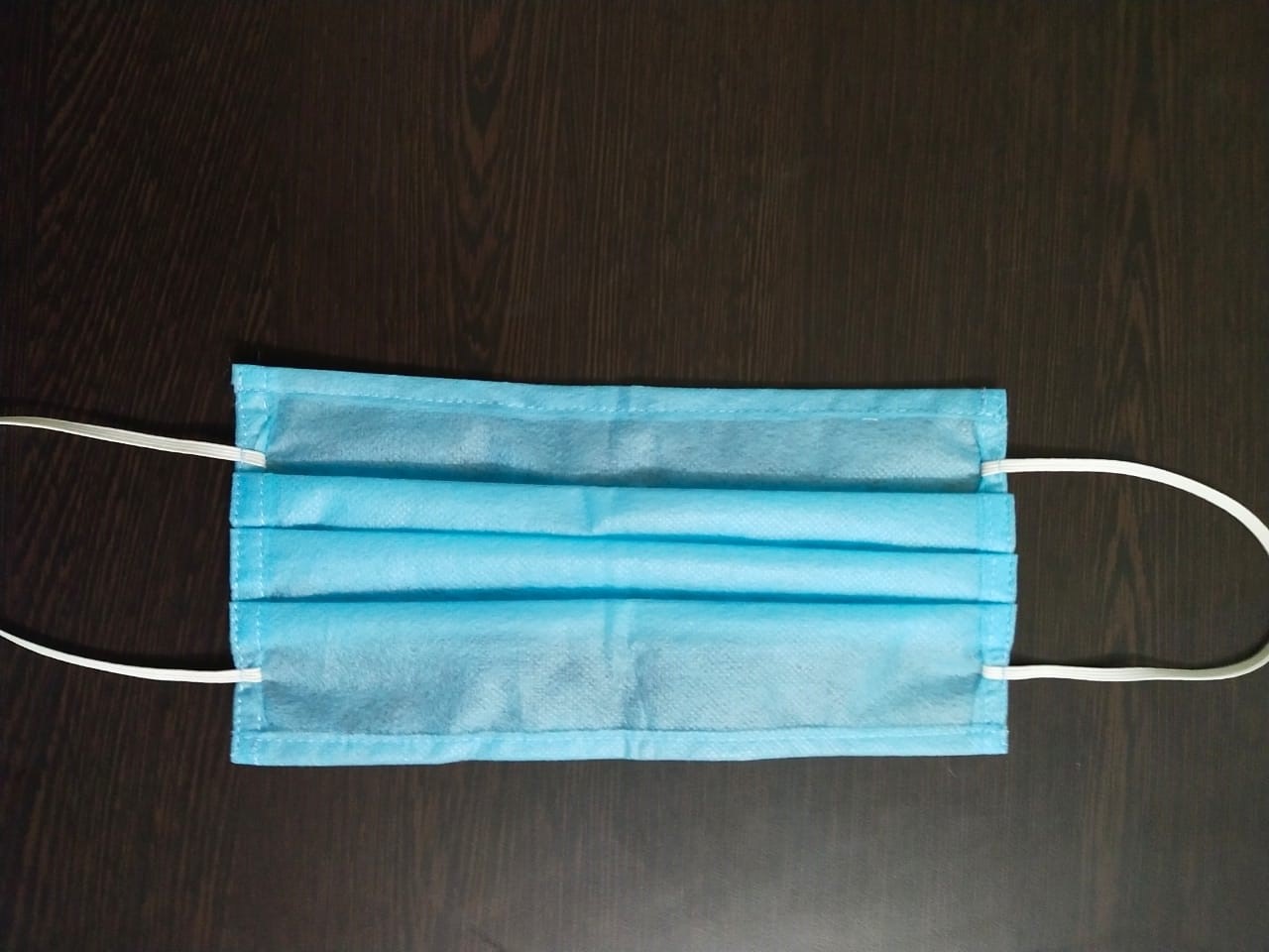 3PLY DISPOSABLE MASK IN SPUN BOND MATERIAL WITHOUT NOSE PIN 