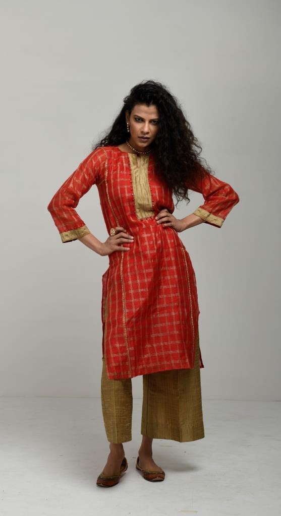Chanderi kurti