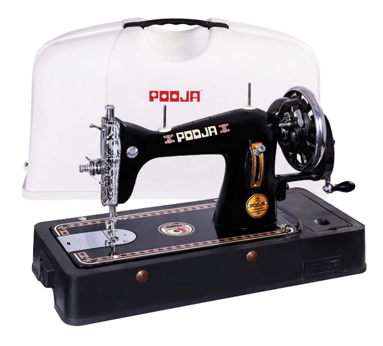 Pooja Megha Cover Composite Sewing Machine