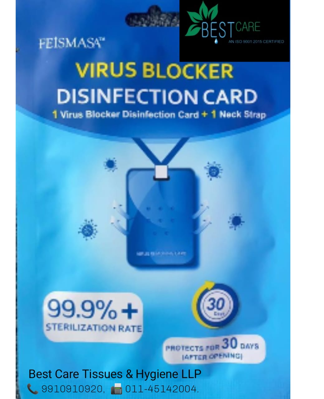 Virus Blocker Disinfectant Card
