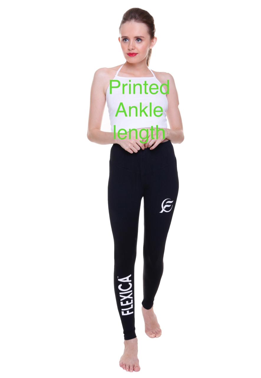 FLEXICA WOMEN COTTON LYCRA PRINTED ANKLE LENGTH LEGGING