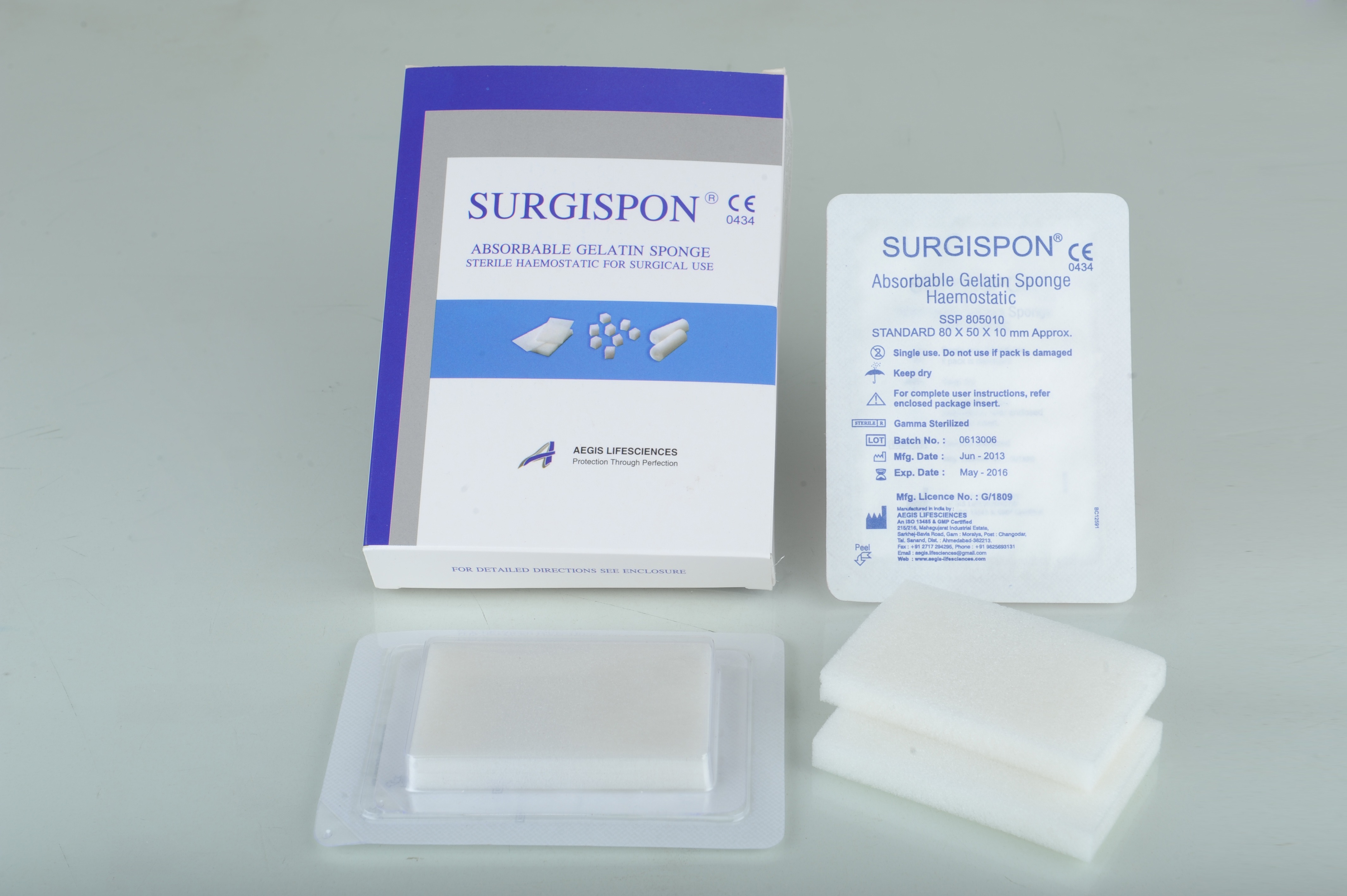 ABSORBABLE HAEMOSTATIC GELATIN SPONGE (SURGISPON - STANDARD)