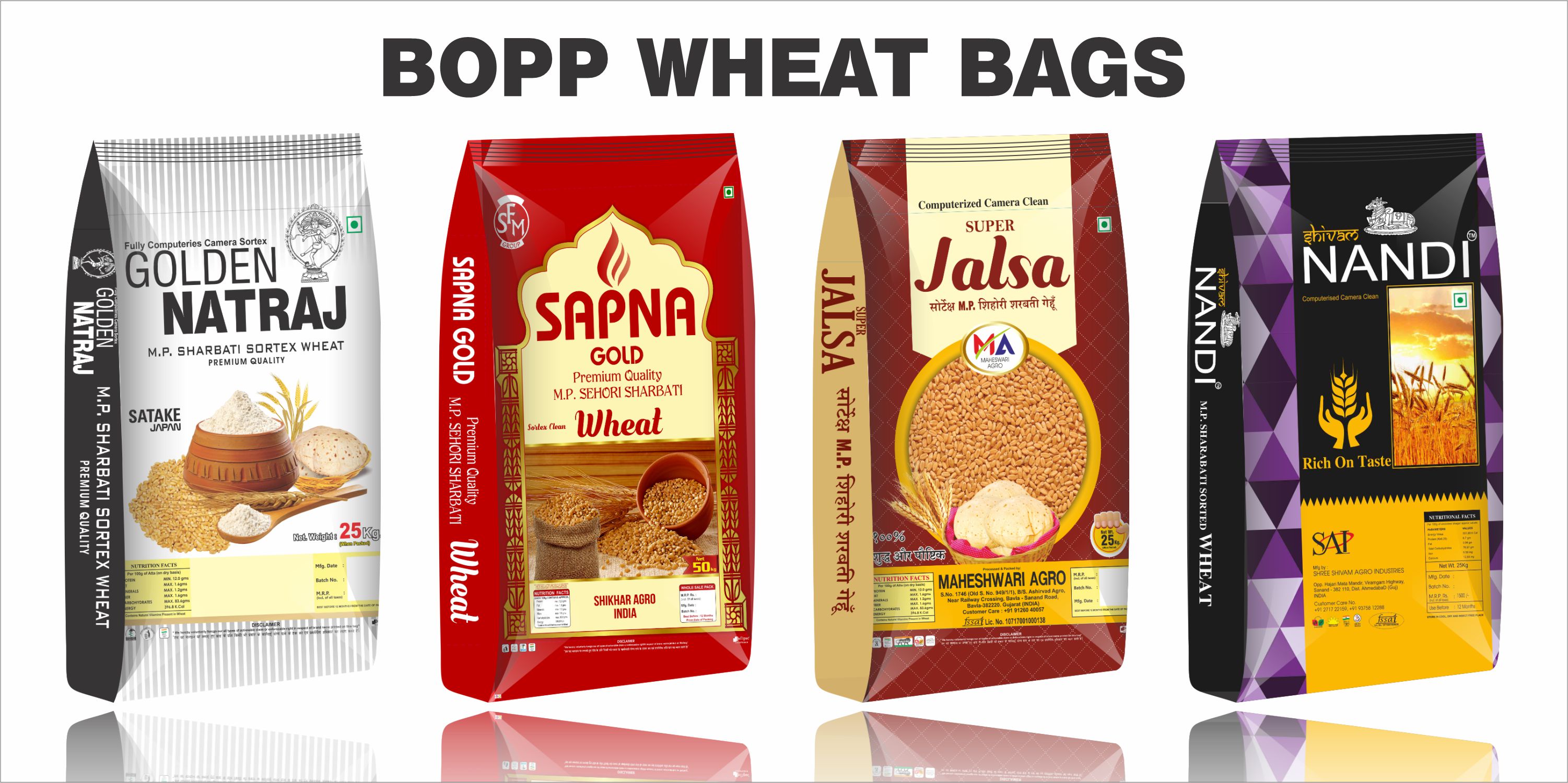 BOPP WHEAT BAGS