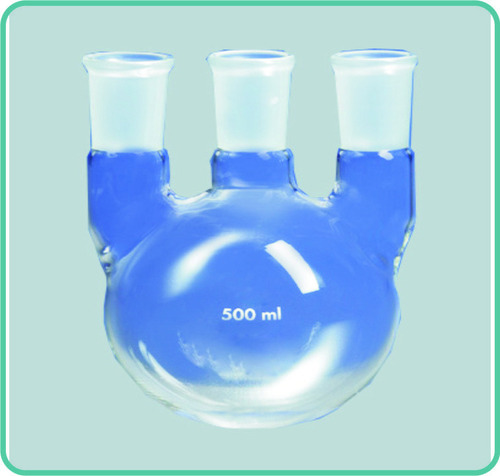 Round Bottom Flasks Three Necks, All Necks Parallel 