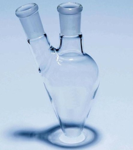 Flask Pear Shape Two Neck at ONE Angled side Neck 