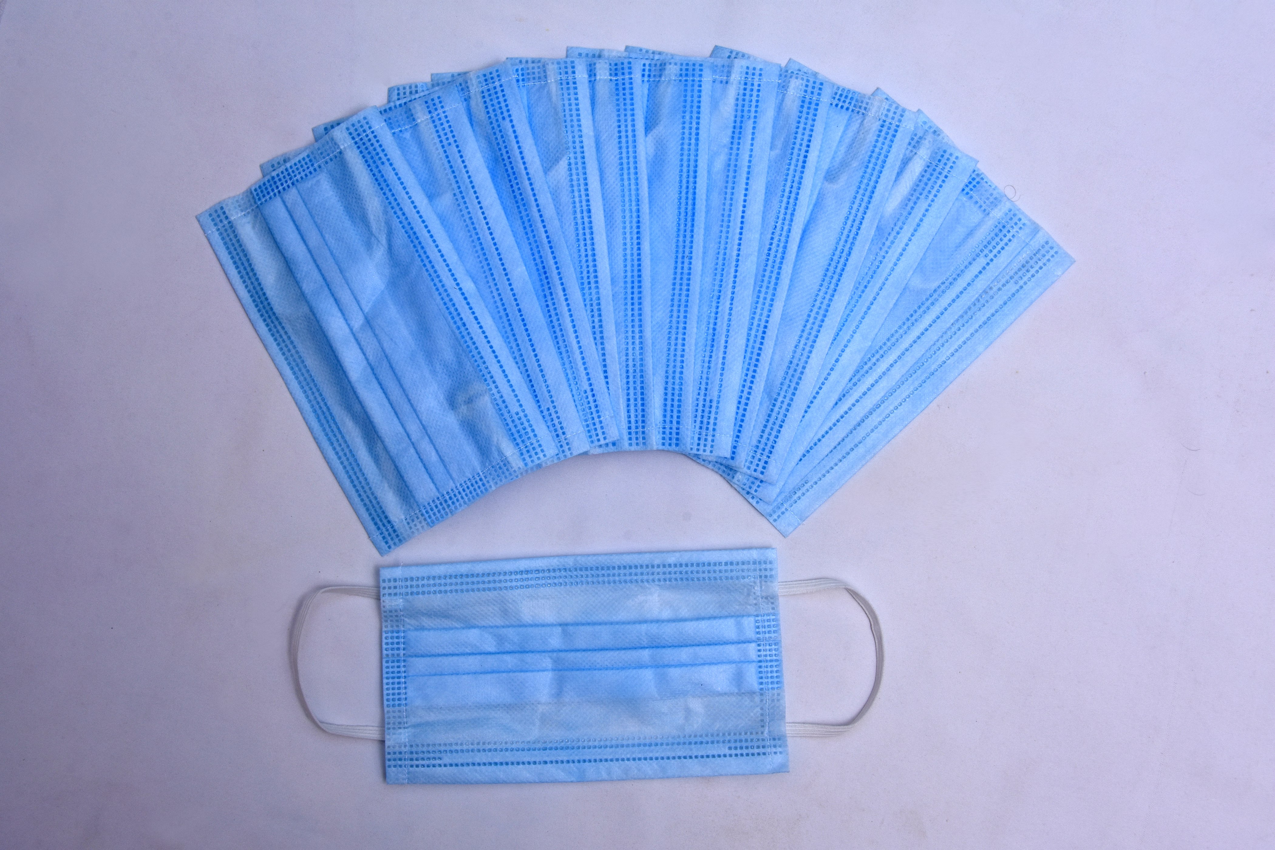 PRO ACT 3 Ply Non Surgical Disposable Face Mask with Elastic Ear-loops