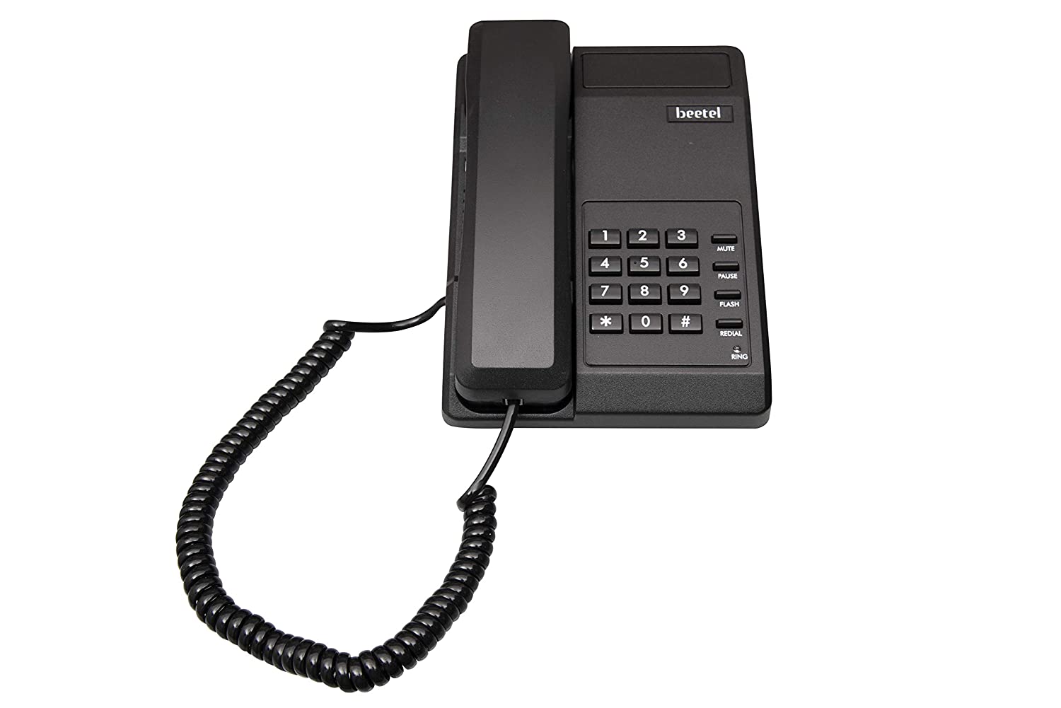 Beetel B11 Basic Corded Landline Phone for Office & Home (Black)