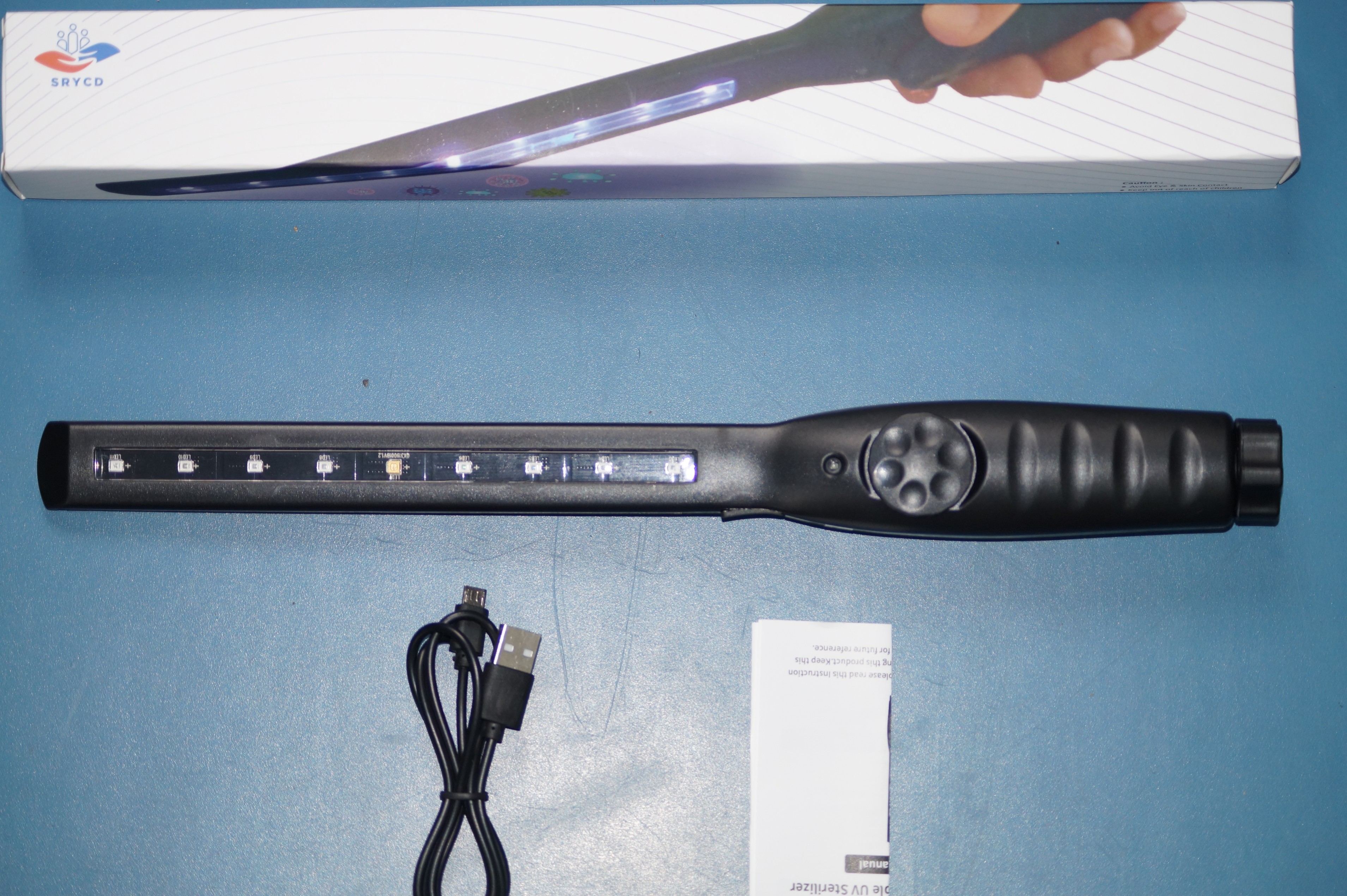 Portable UV Wand with 9 UV Lights 
