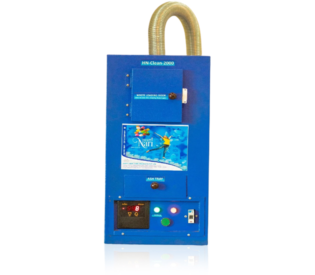 Automatic Incinerator of Capacity 350 pads/day with Temp. controller