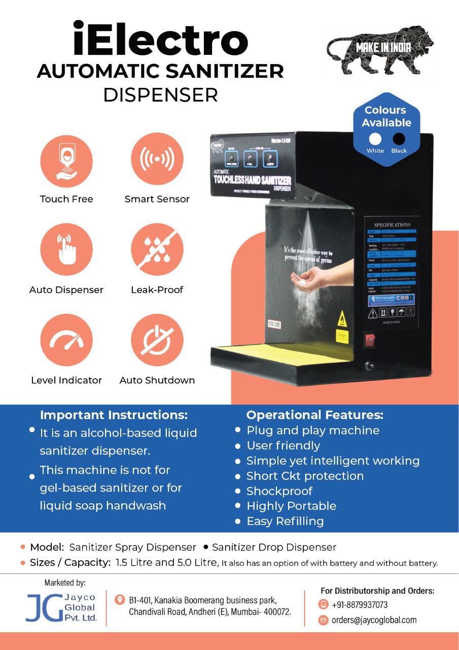 iElectro Automatic Sanitizer Dispenser