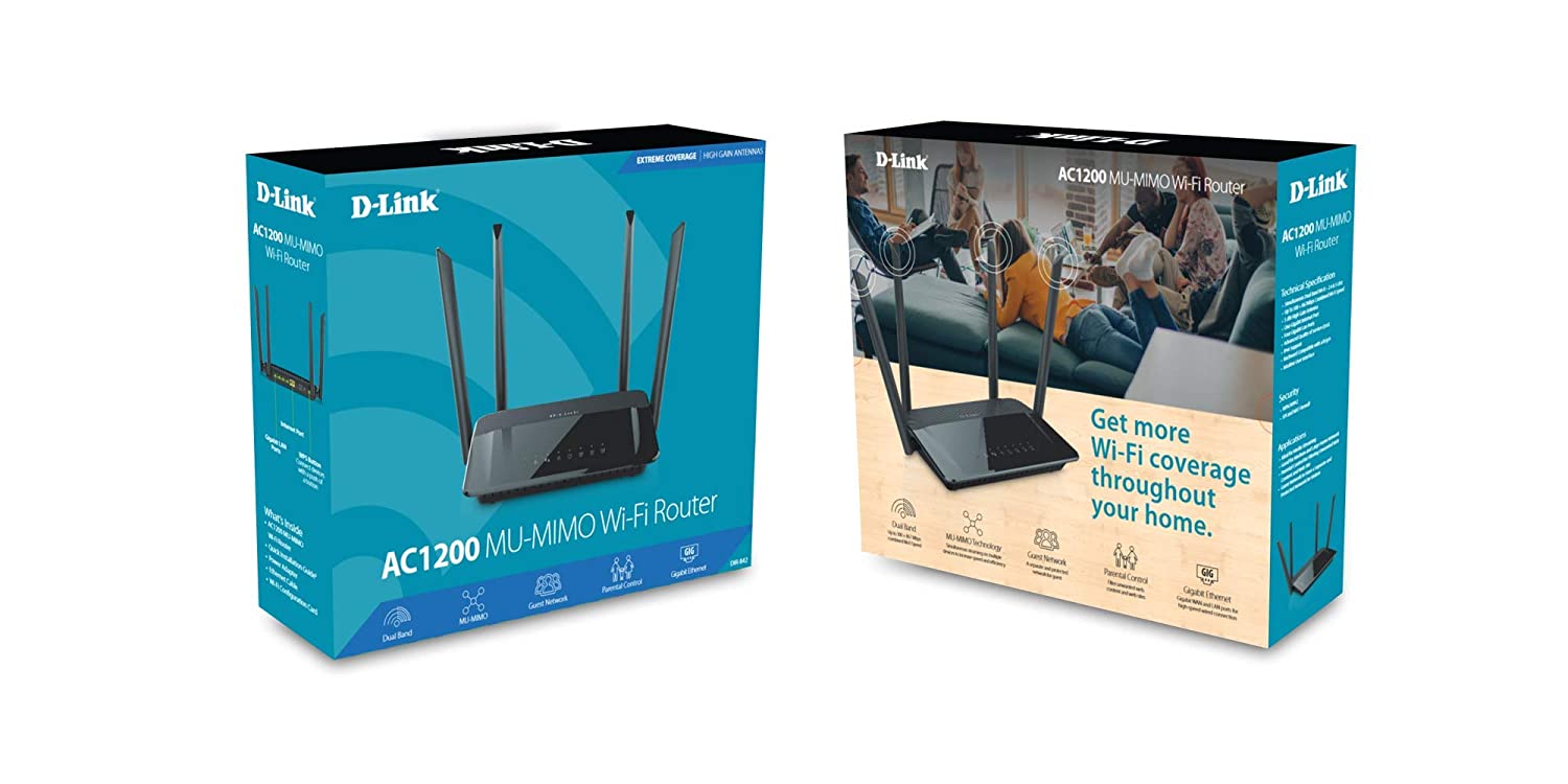 D-Link DIR-842 AC1200 Gigabit Dual-Band Wi-Fi Router (Black)