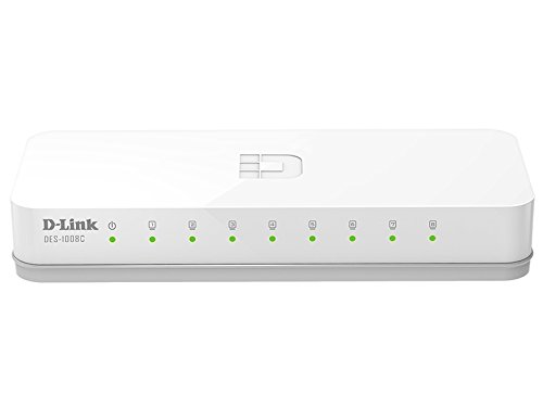 D-Link DES-1008C 10/100 Mbps Unmanaged Switch Network Switch