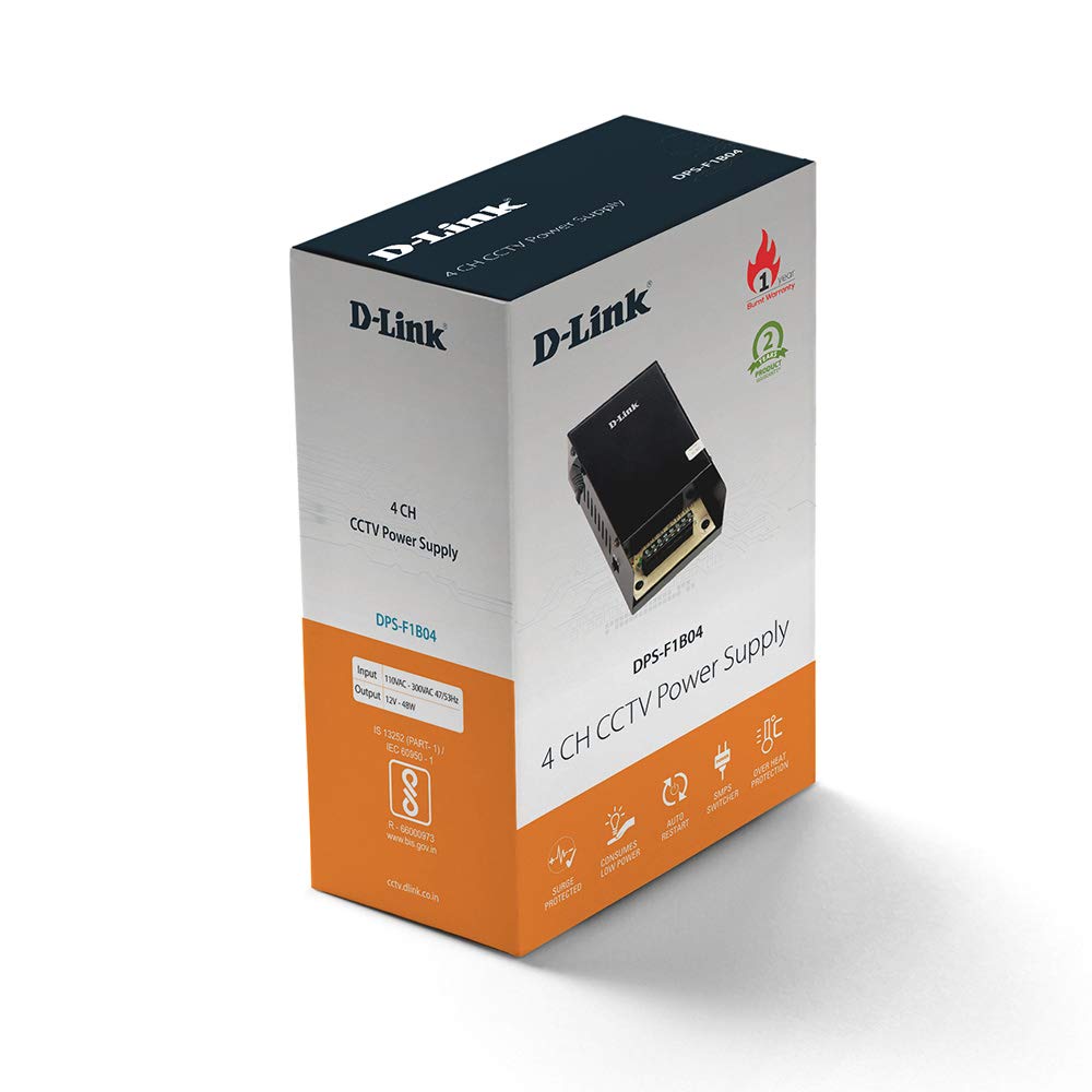 D-Link 4CH CCTV Power Supply
