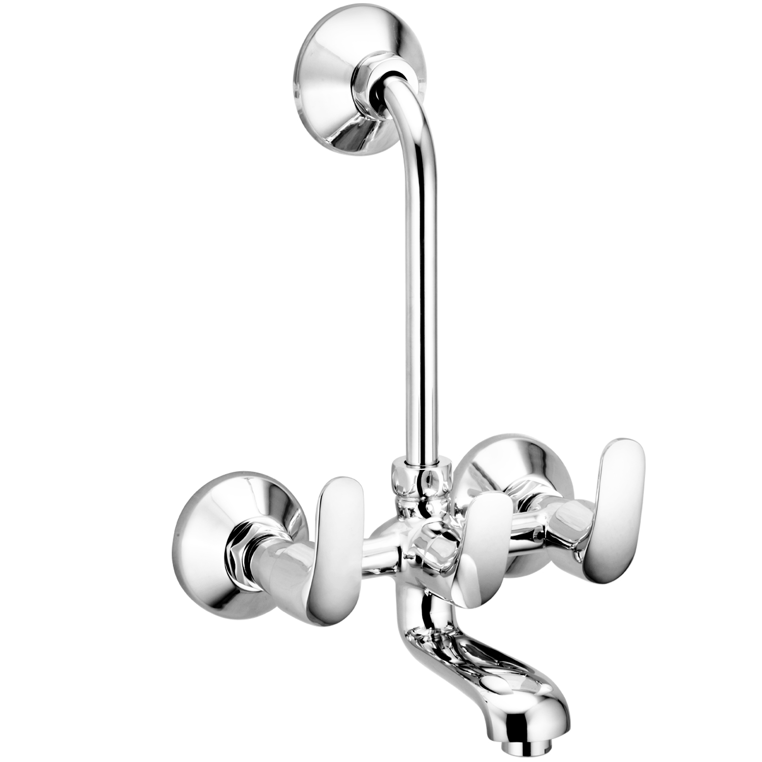 ALTON MATRIX WALL MIXER WITH PROVISION FOR OVERHEAD SHOWER WITH L-BEND 