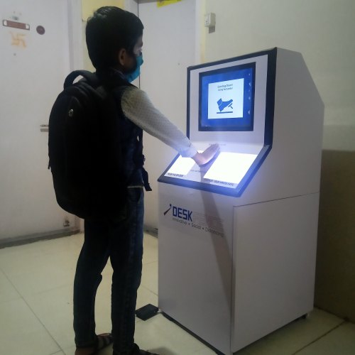 Automated sanitizer kiosk
