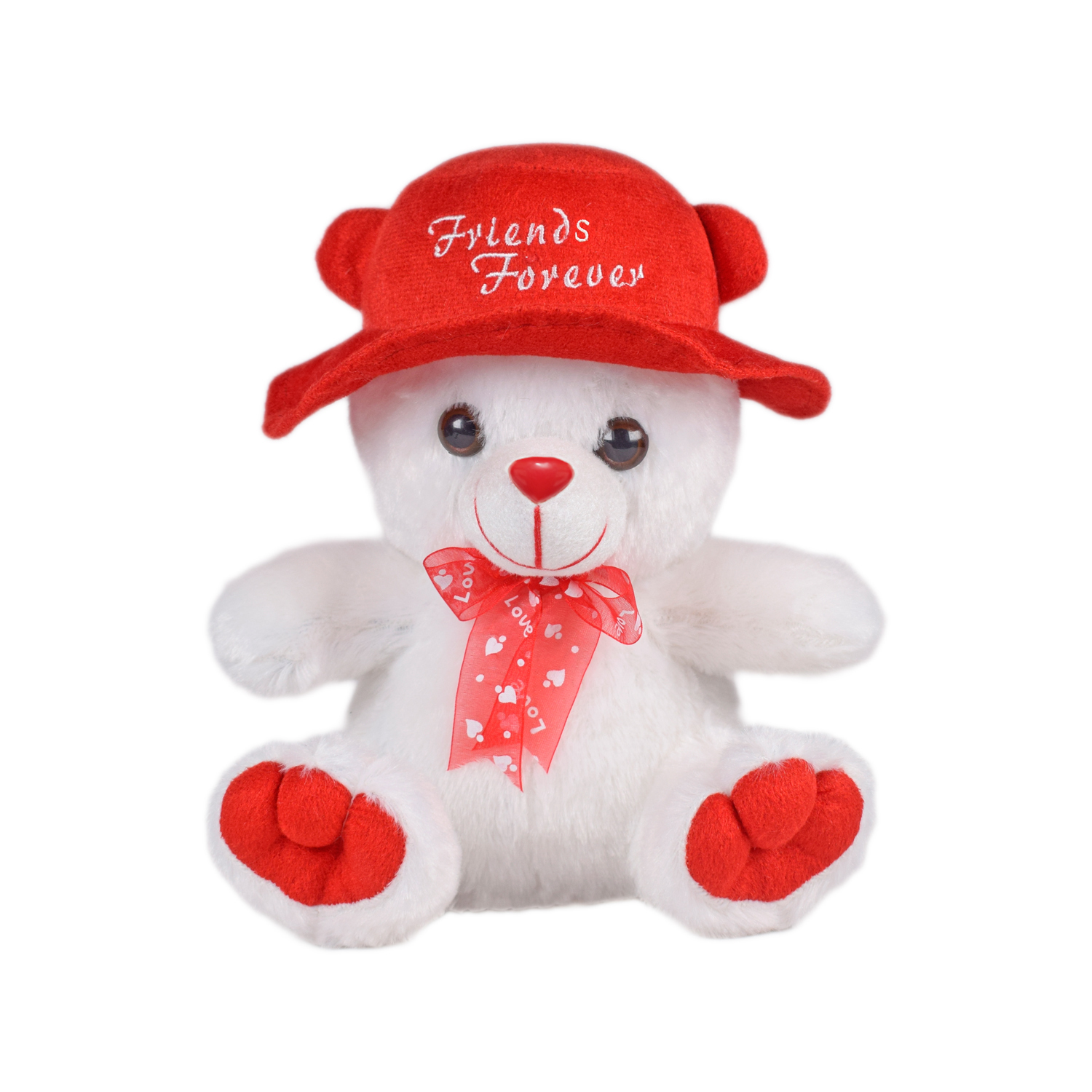 Ultra Cap Teddy Soft Toy 9 Inches - White