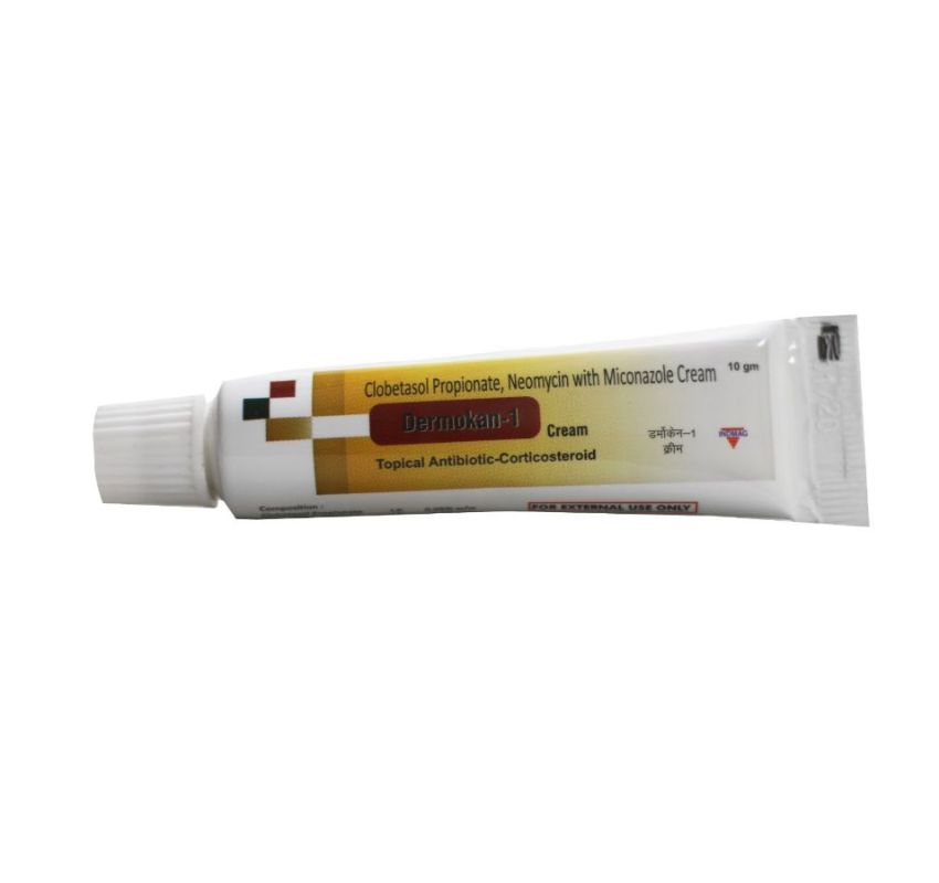 DERMOKAN-1 ( BROAD SPECTRUM ANTIBIOTICS + ANTIFUNGAL ) Cream