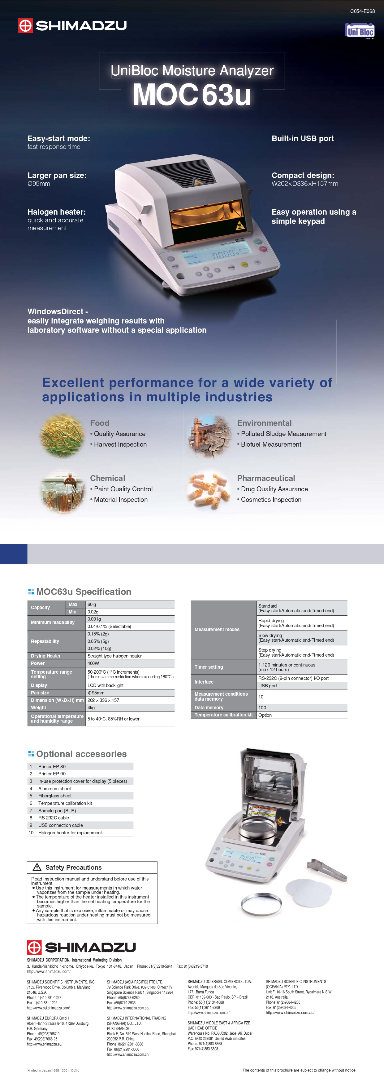 Shimadzu Moisture Balance