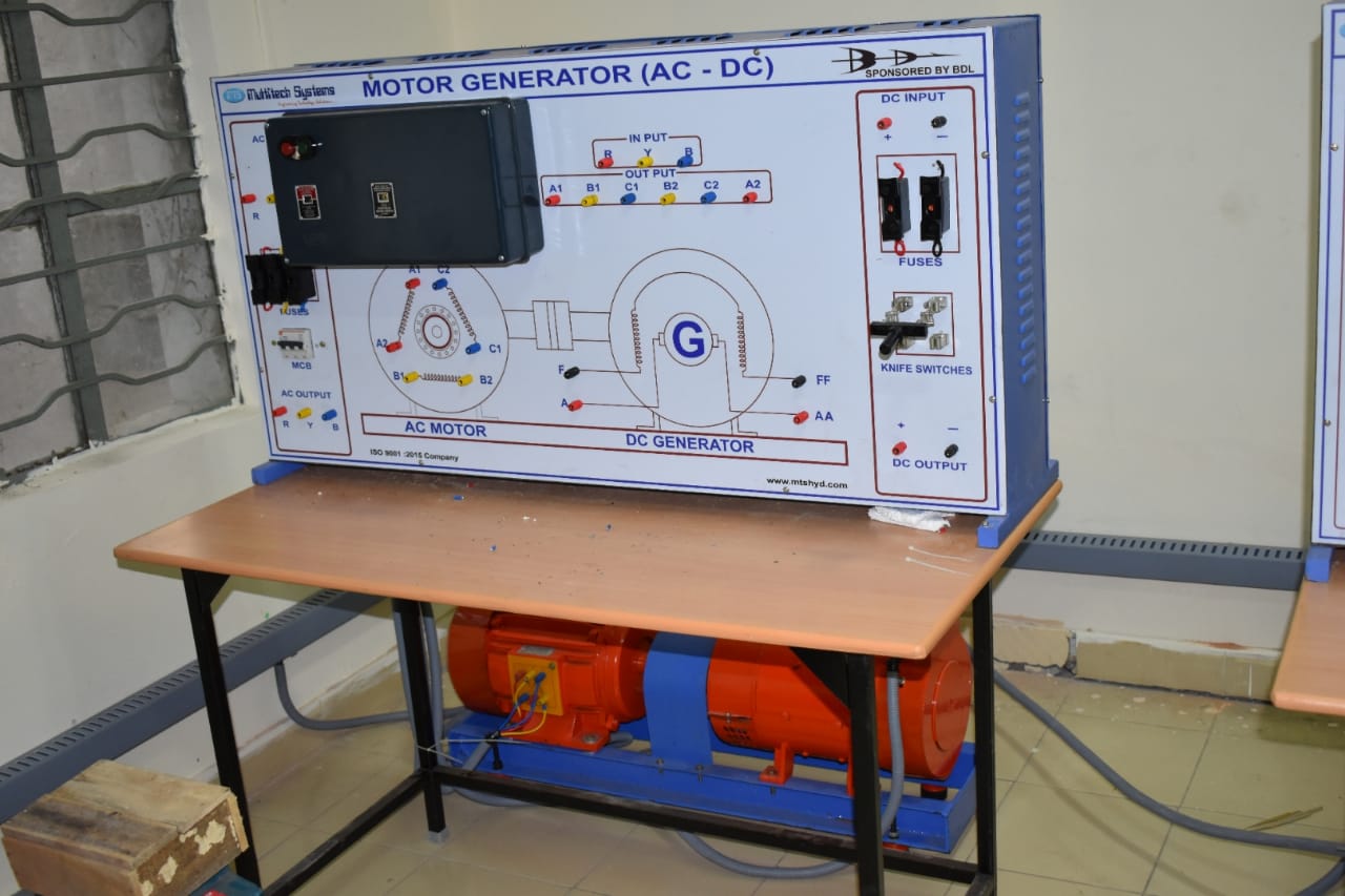 MOTOR GENERATOR AC DC WITH CONTROL PANEL